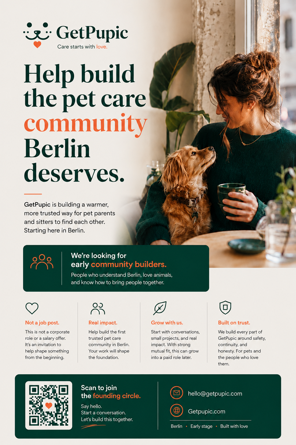 Help build the pet care community Berlin deserves — looking for early community builders